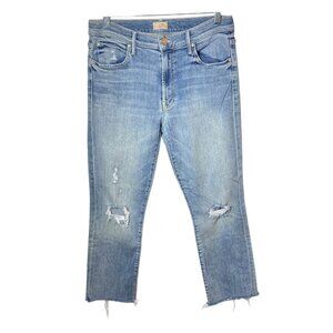 Mother The Rascal Snippet Ripped Ankle Straight Super Blast From the Past SZ 30